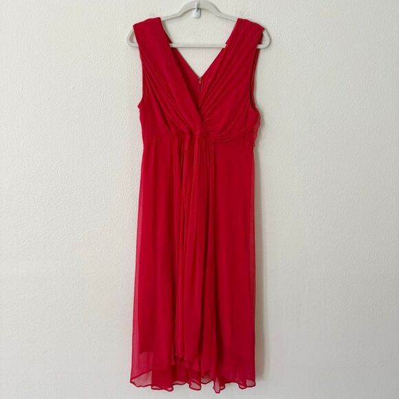 SOFT SURROUNDINGS Women's Crinkle-chiffon maxi Romance Charmonte Dress Size 12P - Picture 2 of 10